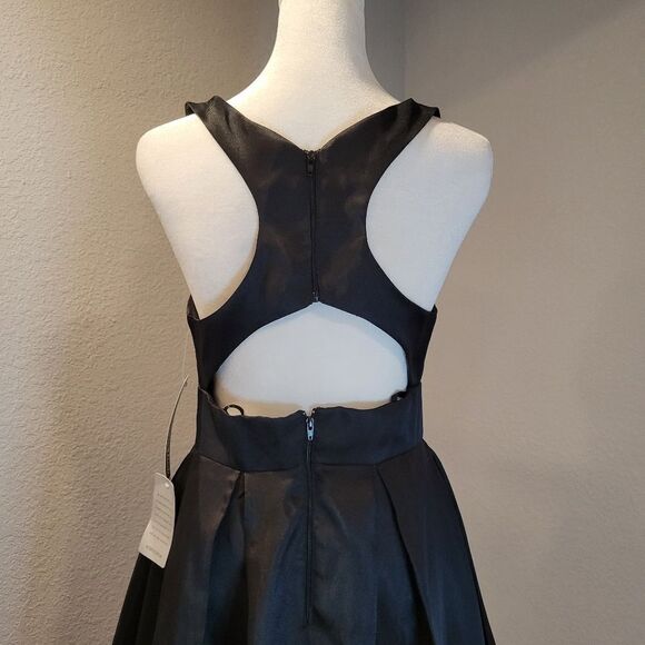 Sequin Hearts Ball Prom Gown Black Size 3 / S - Picture 5 of 13